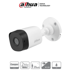 DAHUA HAC-B1A21-28 - Camara Bullet de 2 Megapixeles/ 1080p/ Lente de 2.8 mm/ 100 Grados de Apertura/ IR de 20 Metros/ IP67/ Soporta: CVI/TVI/AHD y CVBS/